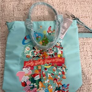 Disney Jolly Holiday Tote - Light Blue